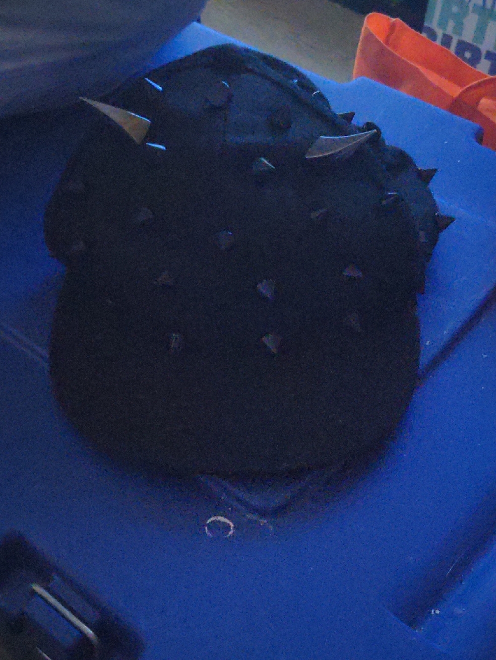 Black Spike Embellished Baseball Cap